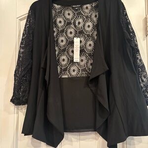 Ava & Viv Black Lace Cardigan